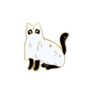 Ghost Cat Enamel Lapel Pin NWOT‎
